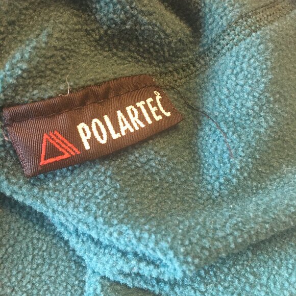 Vintage REI 1/2 Zip Polartec Pullover Adult Large Hunter Green Mock Neck - Picture 11 of 12